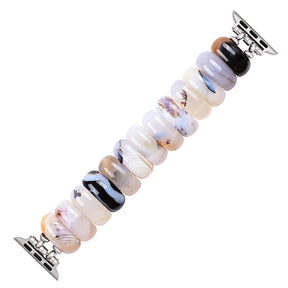 Ivory Dune Agate Stretch Apple Watch Strap