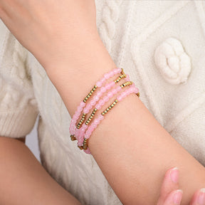 Rose Quartz Radiance Bracelet Set