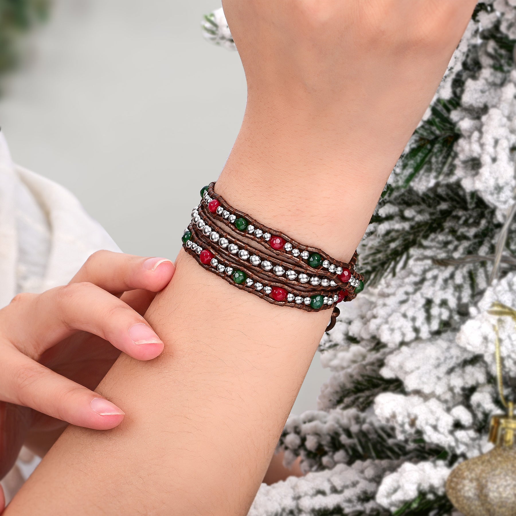 Winter Wonderland Christmas Wrap Bracelet