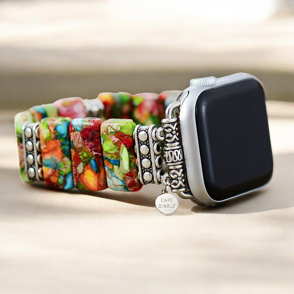 시크 플라워 스트레치 Apple Watch 스트랩