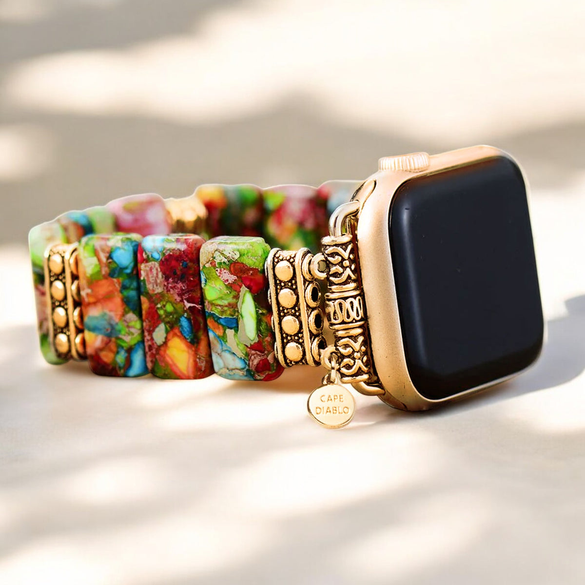 시크 플라워 스트레치 Apple Watch 스트랩