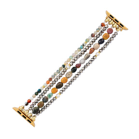 Agate Pearl Cascade Apple Watch Strap