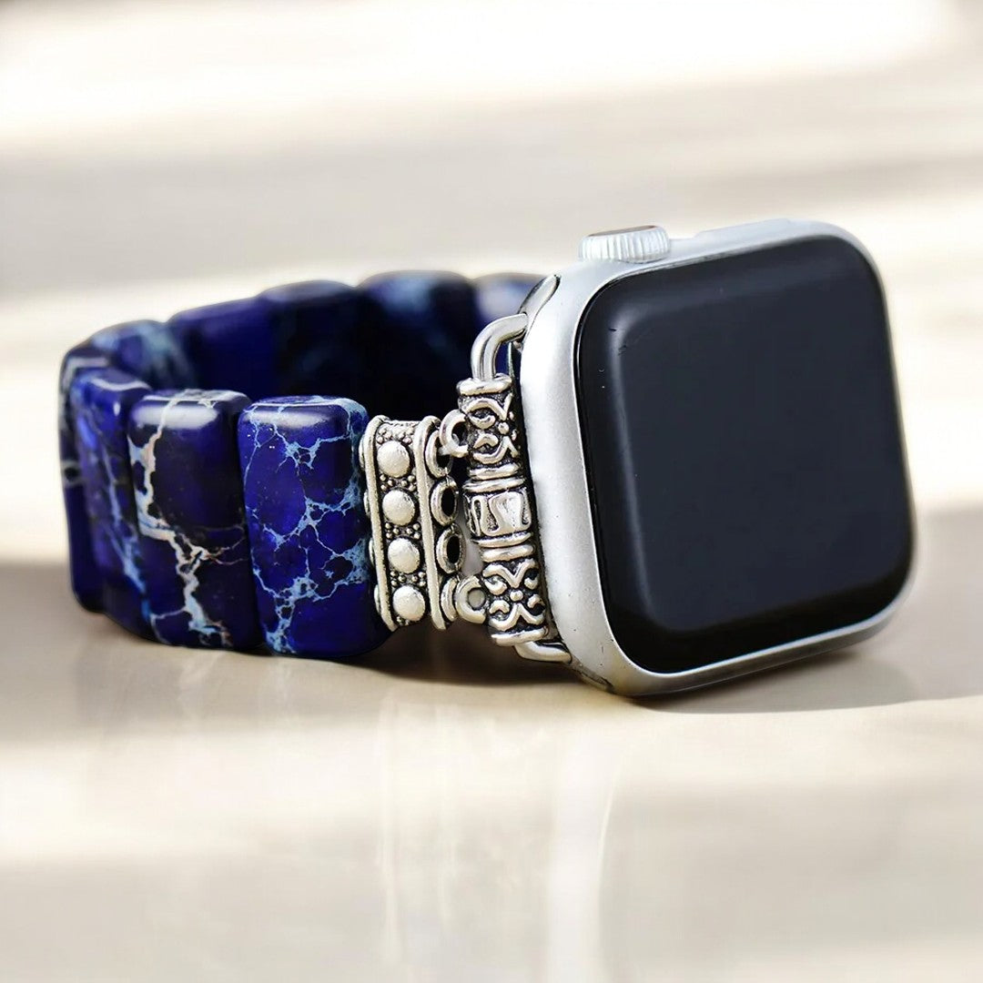 다크 네이비 티베탄 재스퍼 스트레치 Apple Watch 스트랩