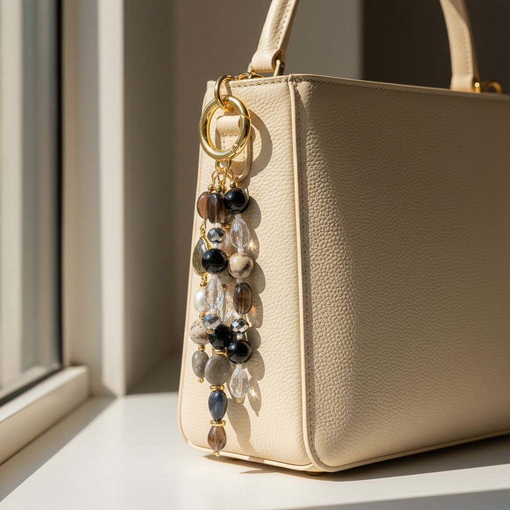 라브라도라이트 흑요석 하모니 가방 참