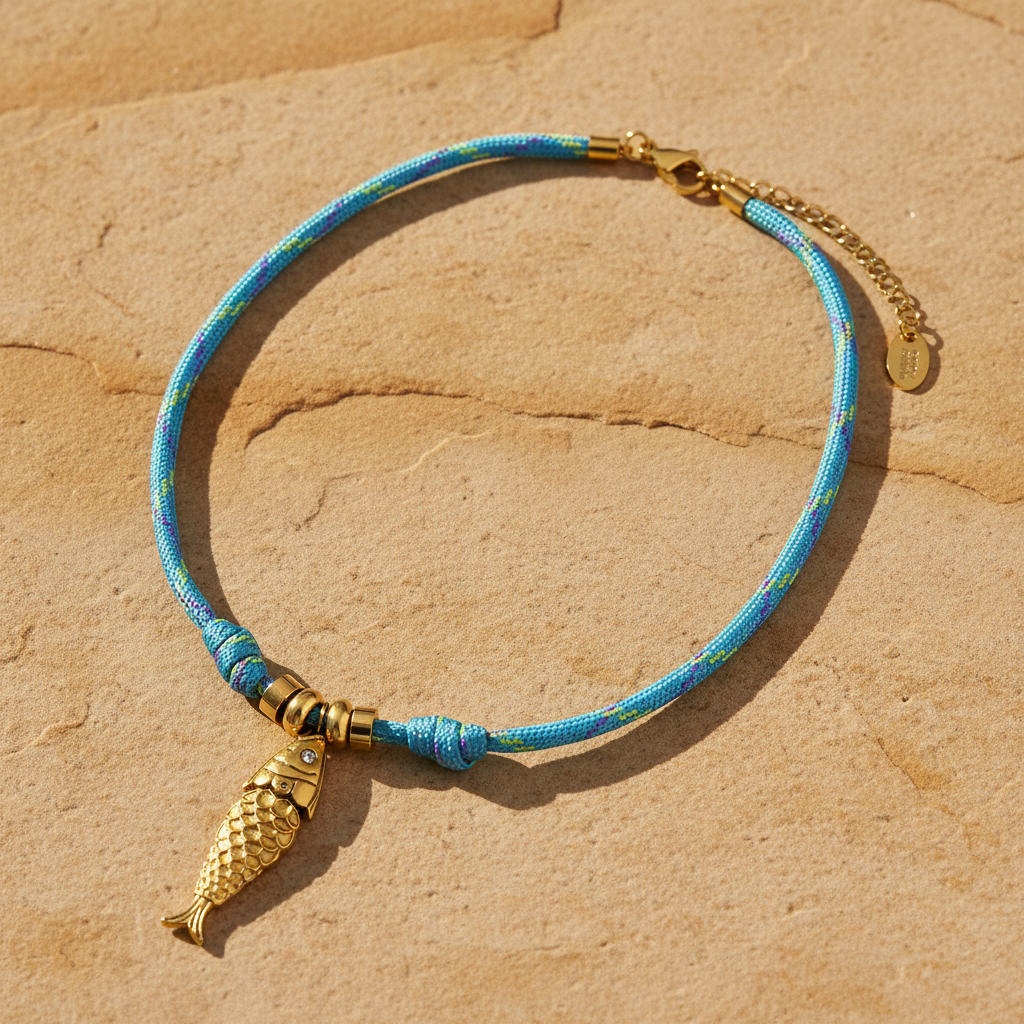 Ocean Voyage Fish Charm Necklace