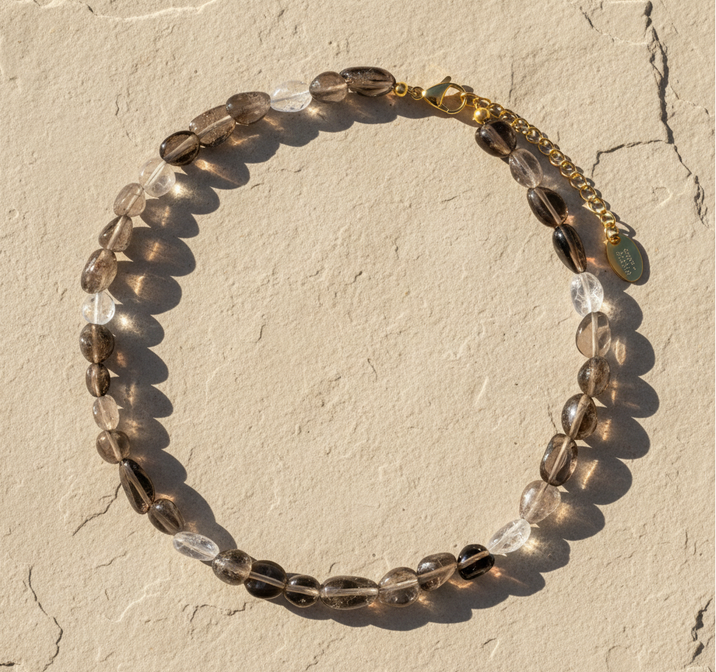 흑요석 크리스탈 하모니 목걸이