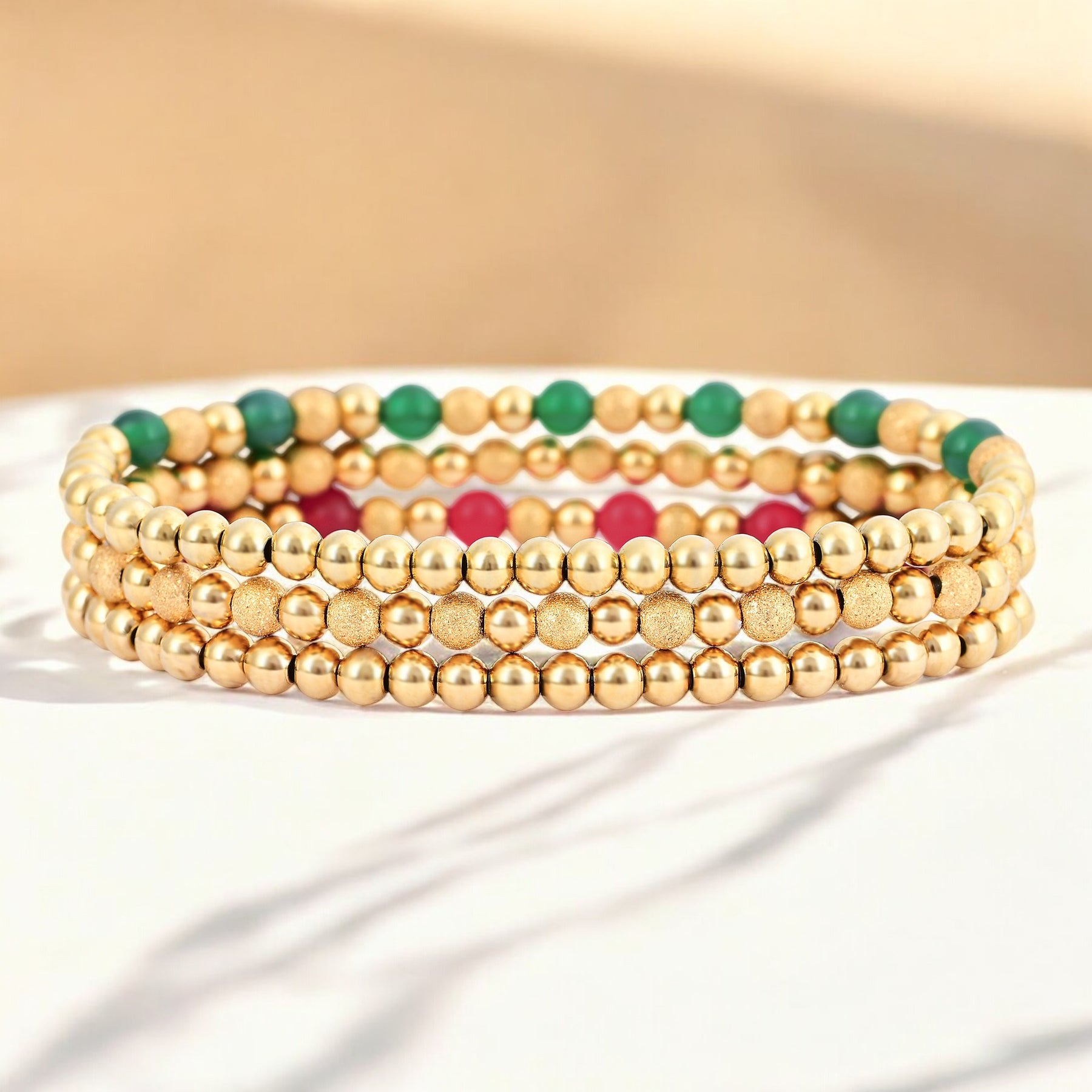 Festive Christmas Elegance Bracelet Set