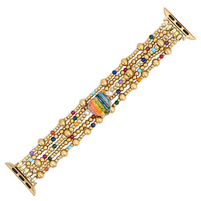 Golden Essence Heart Stretch Apple Watch Strap