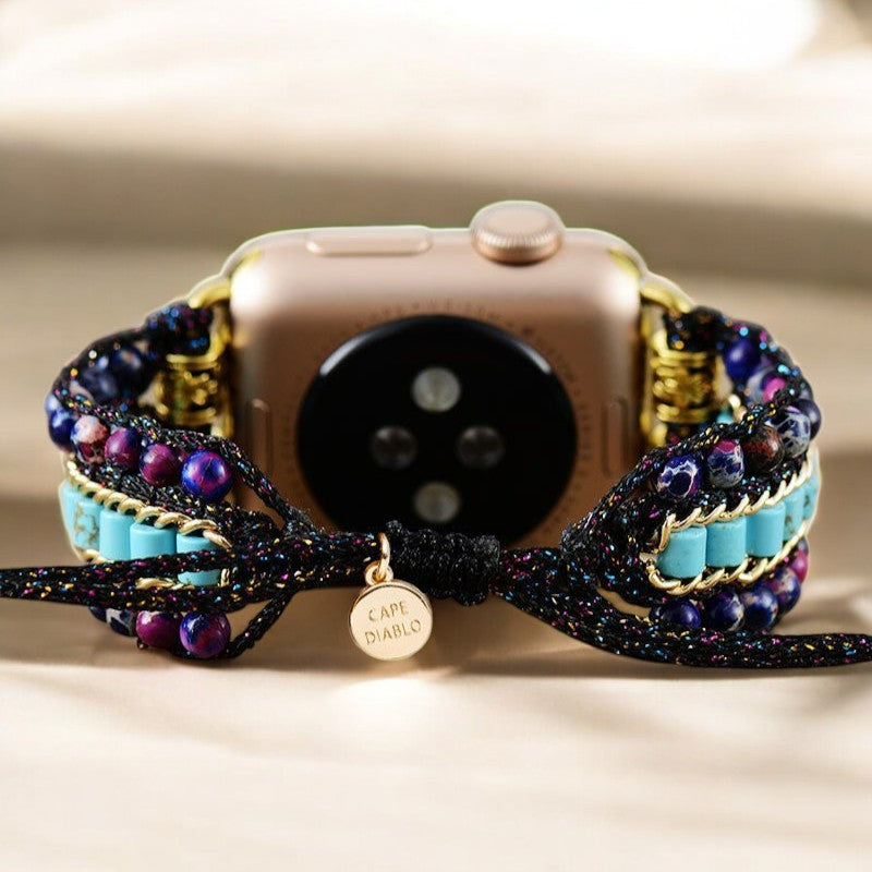 고딕 터쿼이즈 Apple Watch 스트랩