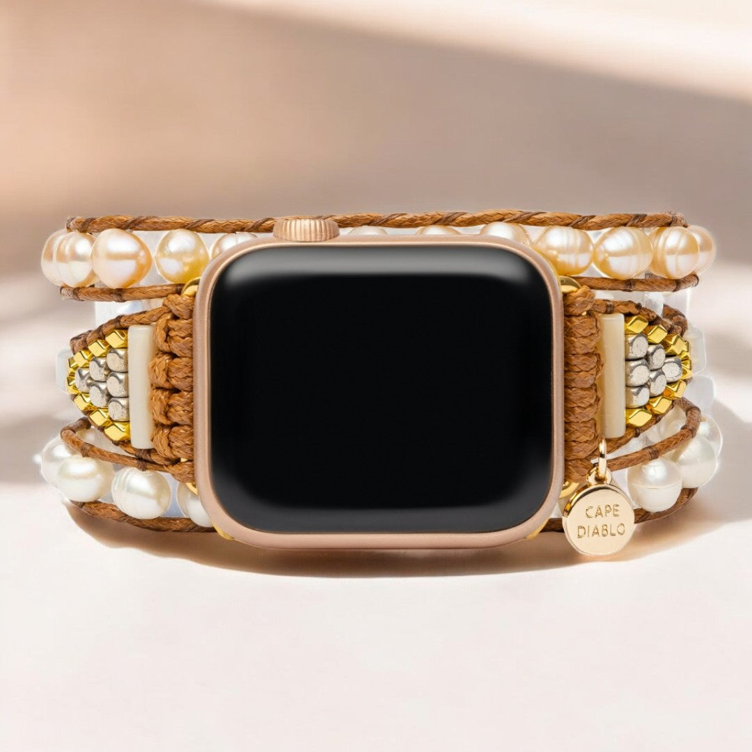우아한 담수진주 Apple Watch Strap