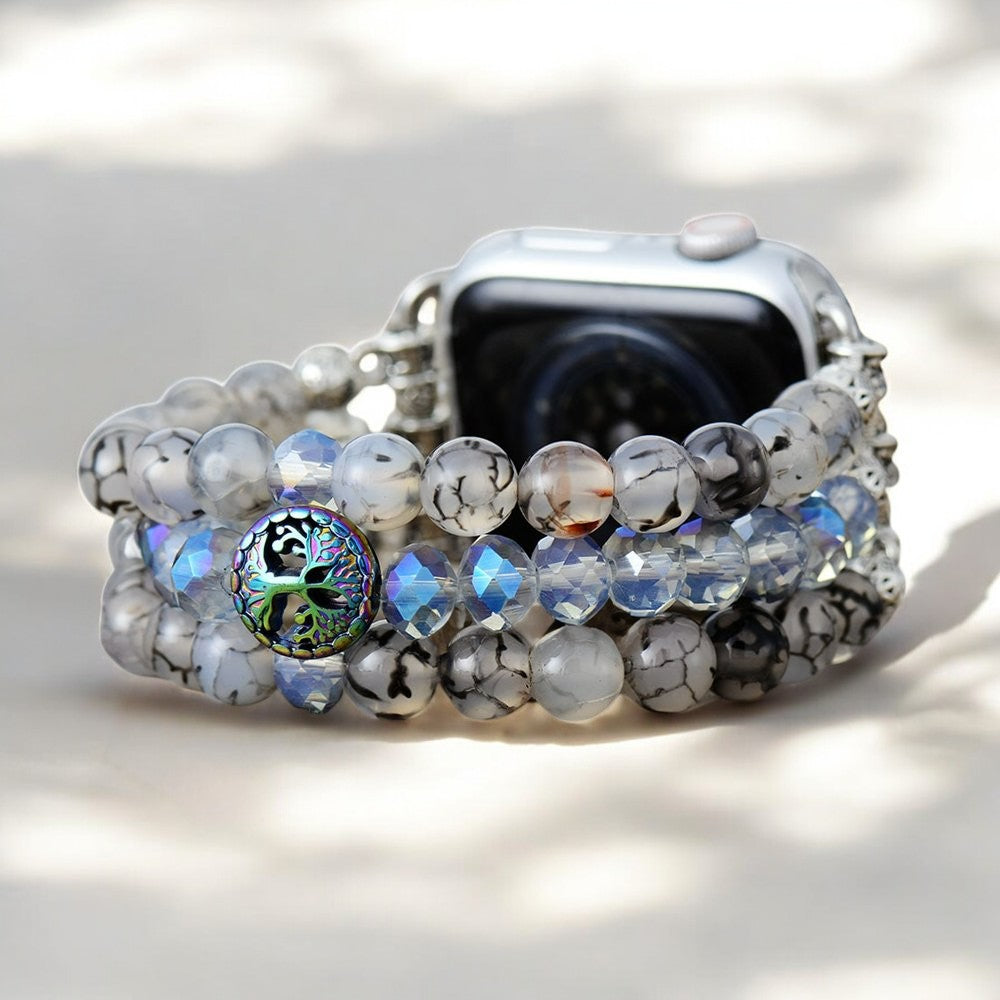 Labradorite Crystal Stretch Apple Watch Strap
