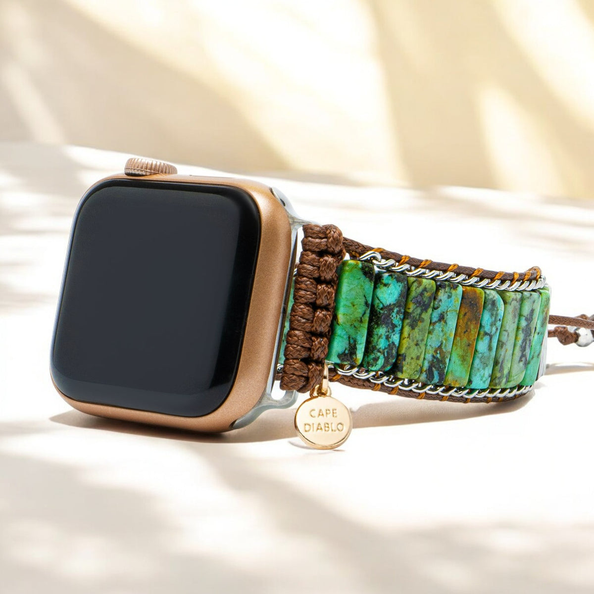 남성용 아프리카 청록색 Apple Watch Strap