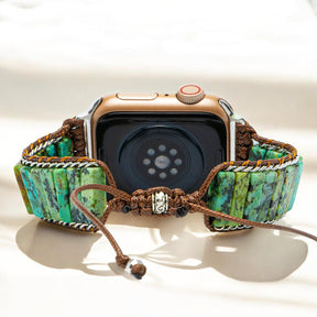 남성용 아프리카 청록색 Apple Watch Strap