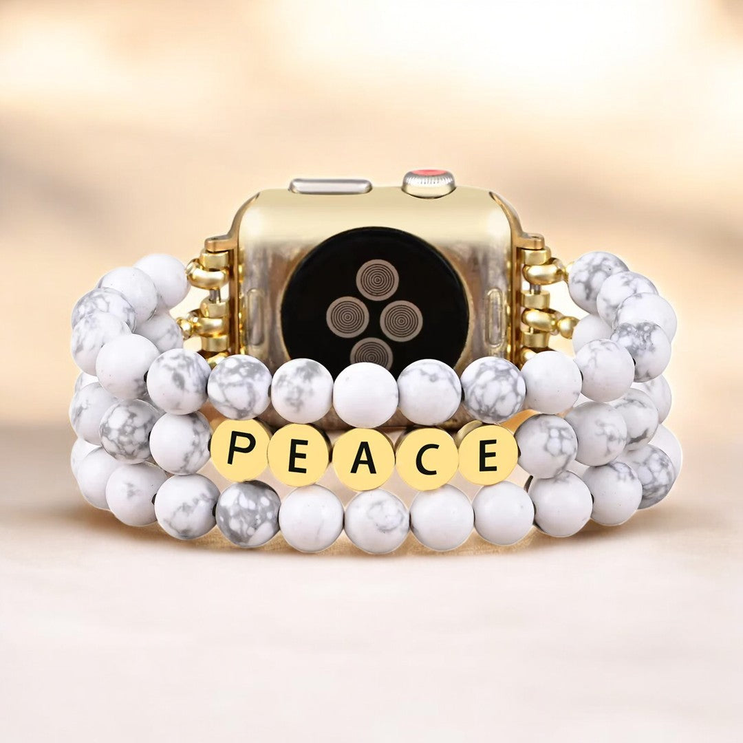 Howlite Peace Inspiration Apple Watch Strap