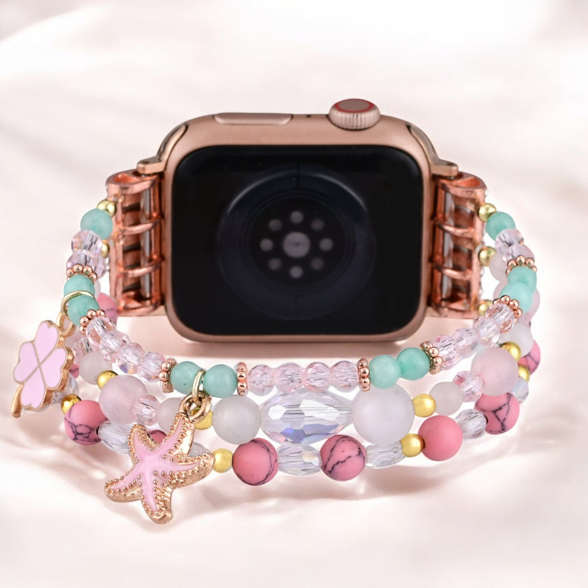 핑크 샌즈 스트레치 Apple Watch 스트랩