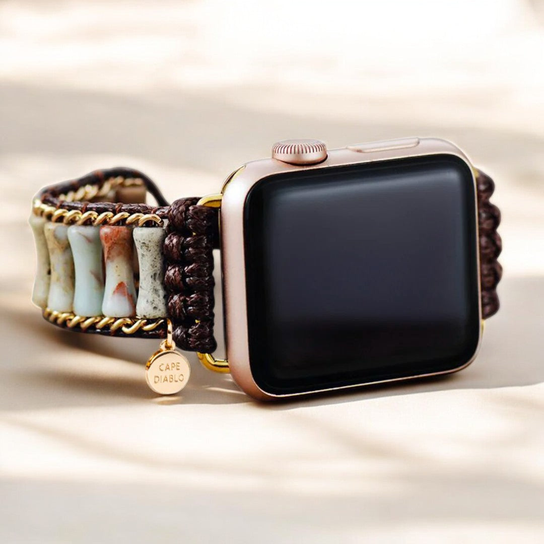 정제된 임페리얼 재스퍼 Apple Watch 스트랩