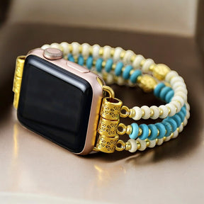 터쿼이즈 하울라이트 스트레치 Apple Watch 스트랩