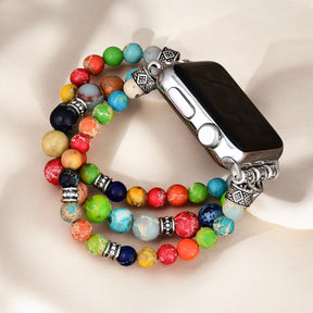생기 넘치는 차크라 스트레치 Apple Watch 스트랩