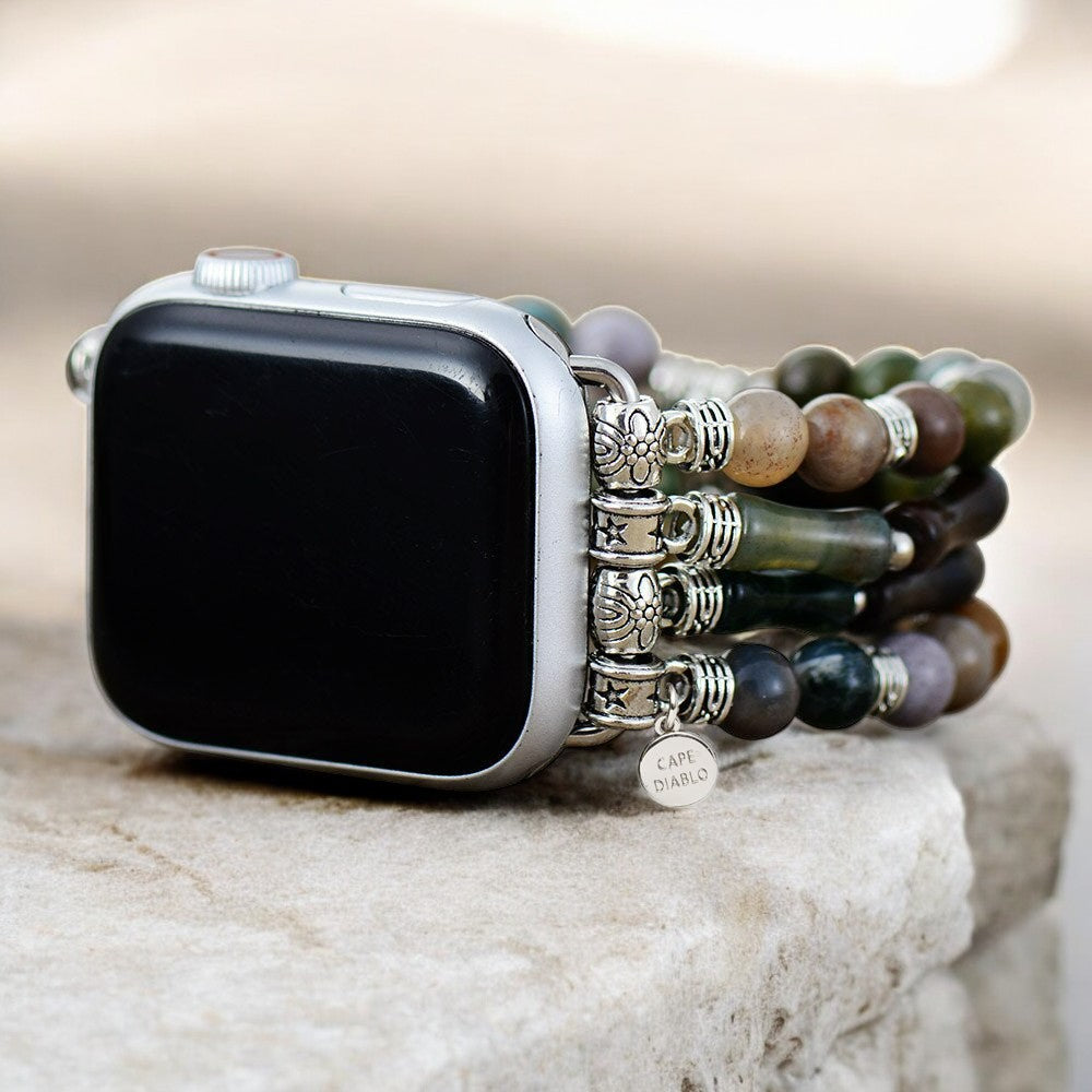 빈티지 아게이트 스트레치 Apple Watch 스트랩