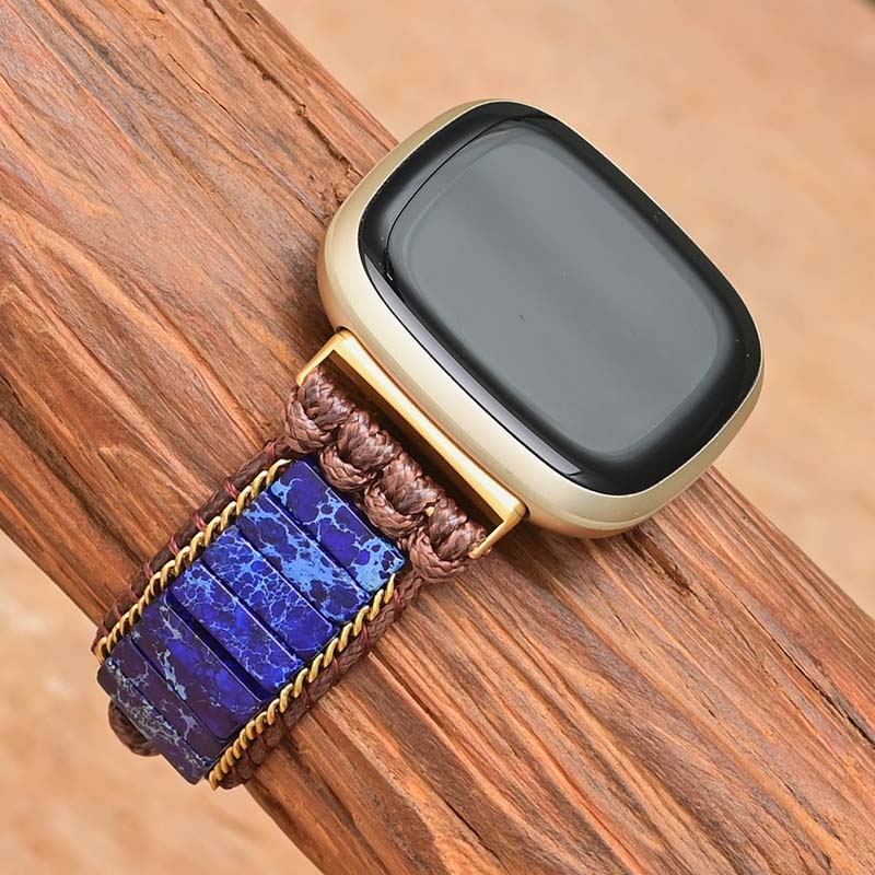 Azure Lapis Lazuli Fitbit Versa 3 시계 스트랩