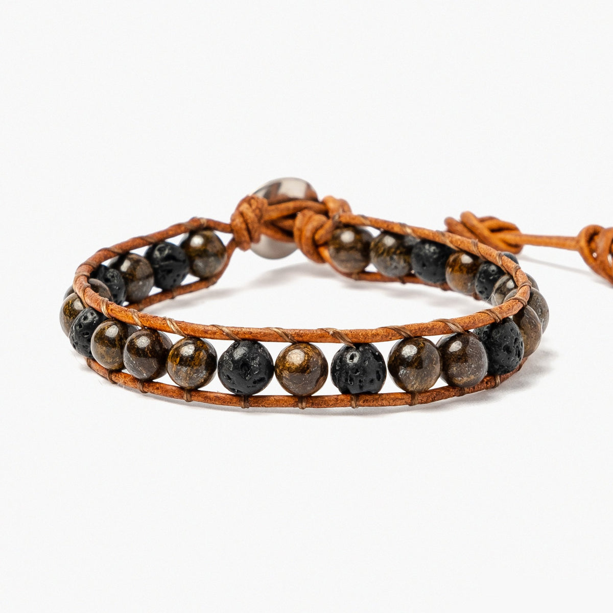 Men's Bronzite & Lava Bracelet - Cape Diablo