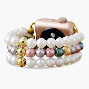 Pearl Garden Stretch Apple Watch Strap - Cape Diablo