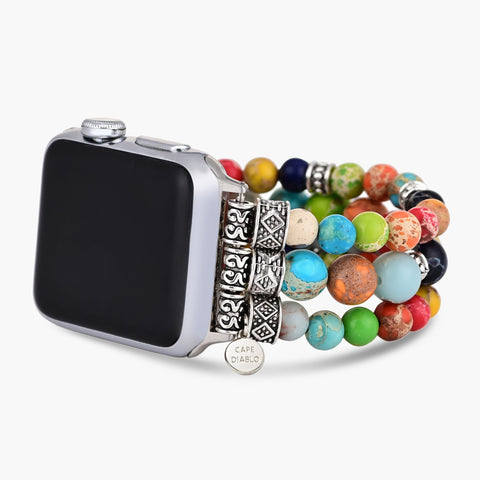 생기 넘치는 차크라 스트레치 Apple Watch 스트랩